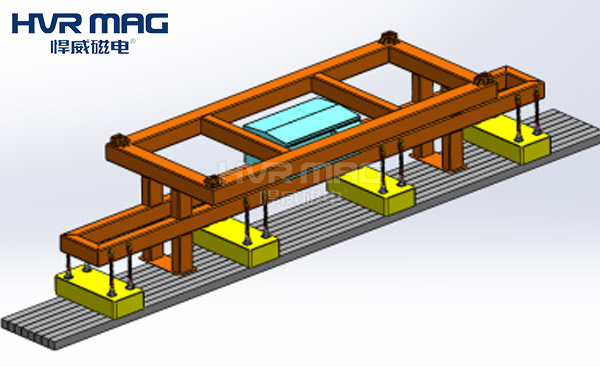 正面吊搬運(yùn)棒材如何正確選擇磁力吊具